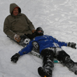 Sledding near Idaho City